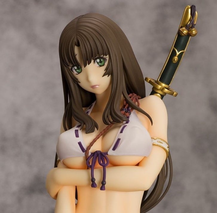 Queen's Blade Utsukushiki Toushi-tachi - Musha Miko Tomoe 2P Color Ver. 1/6 Cast-off Figure