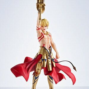 Gilgamesh holding up his sword