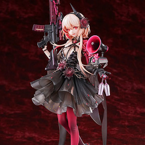 M4 SOPMOD II in drinking party costume holding her gun and a loud speaker